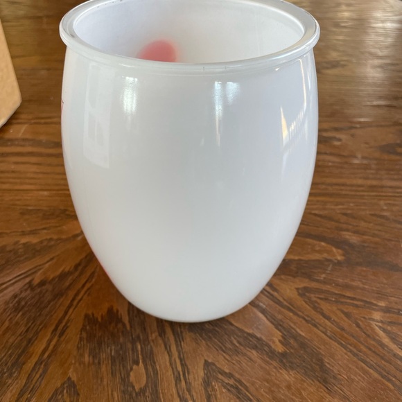 Floral White cookie Jar with Colorful Accents Missing Lid - Picture 2 of 6